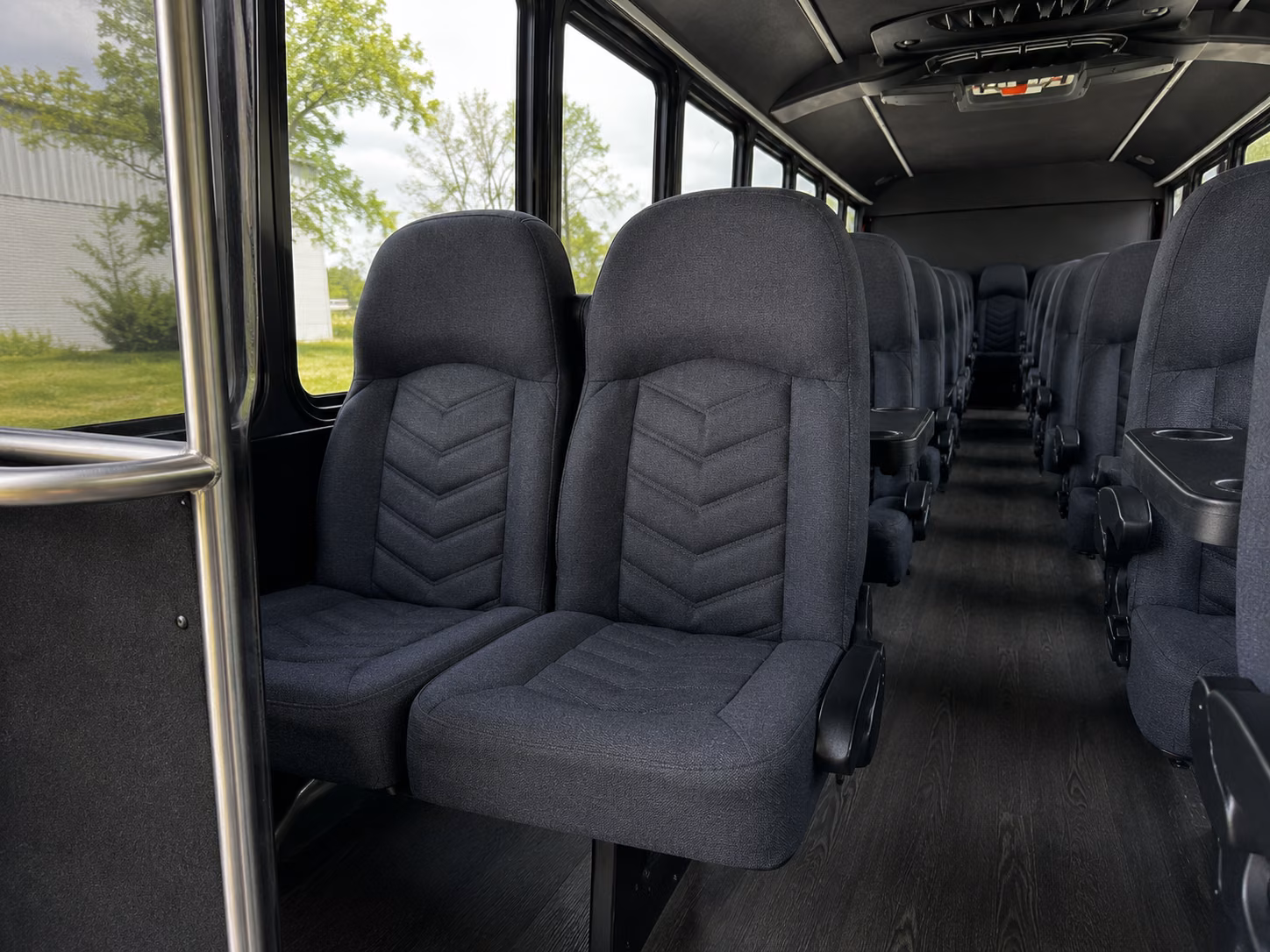 brick 15 passenger minibus interior