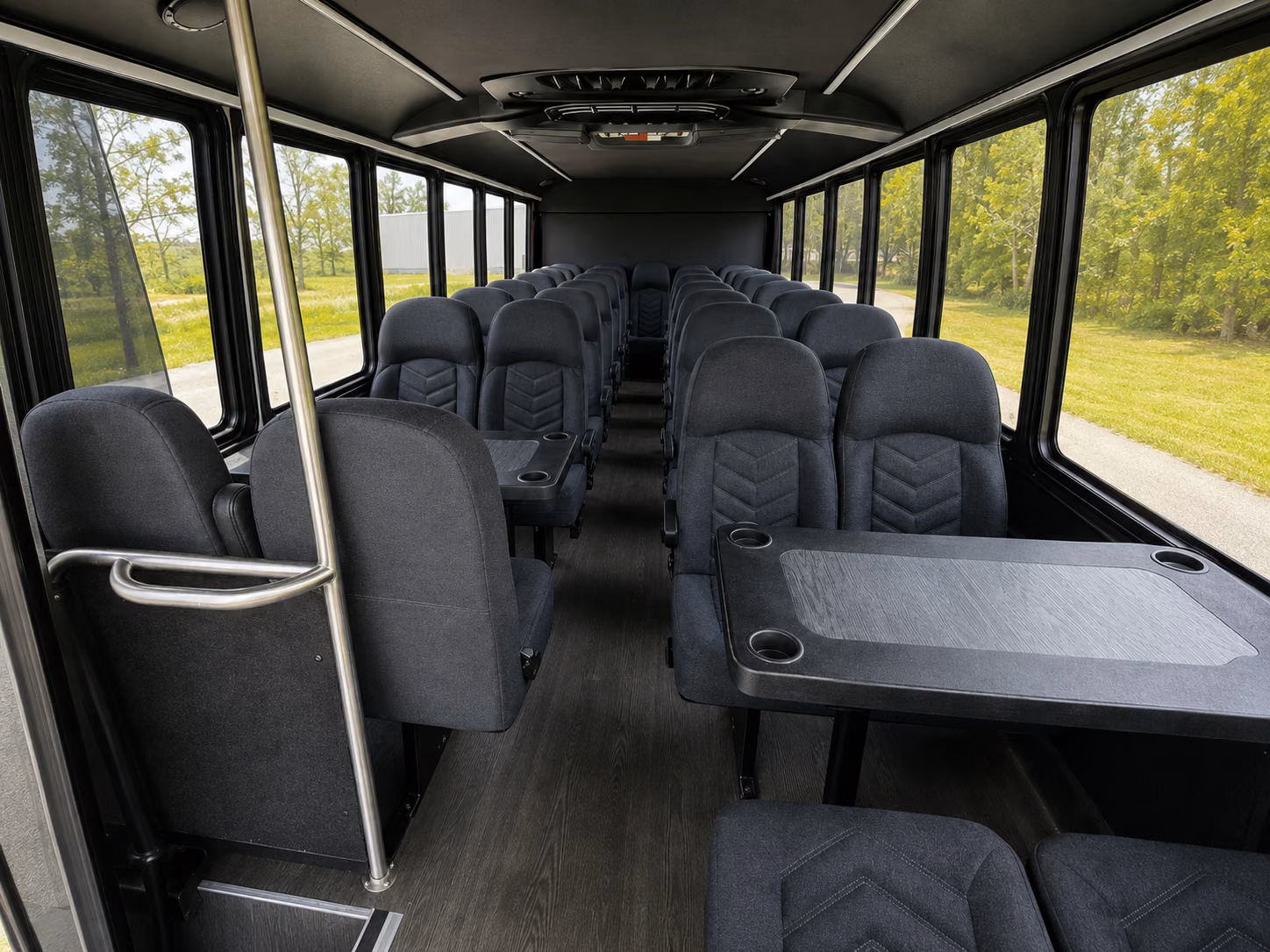 brick 20 passenger minibus inside