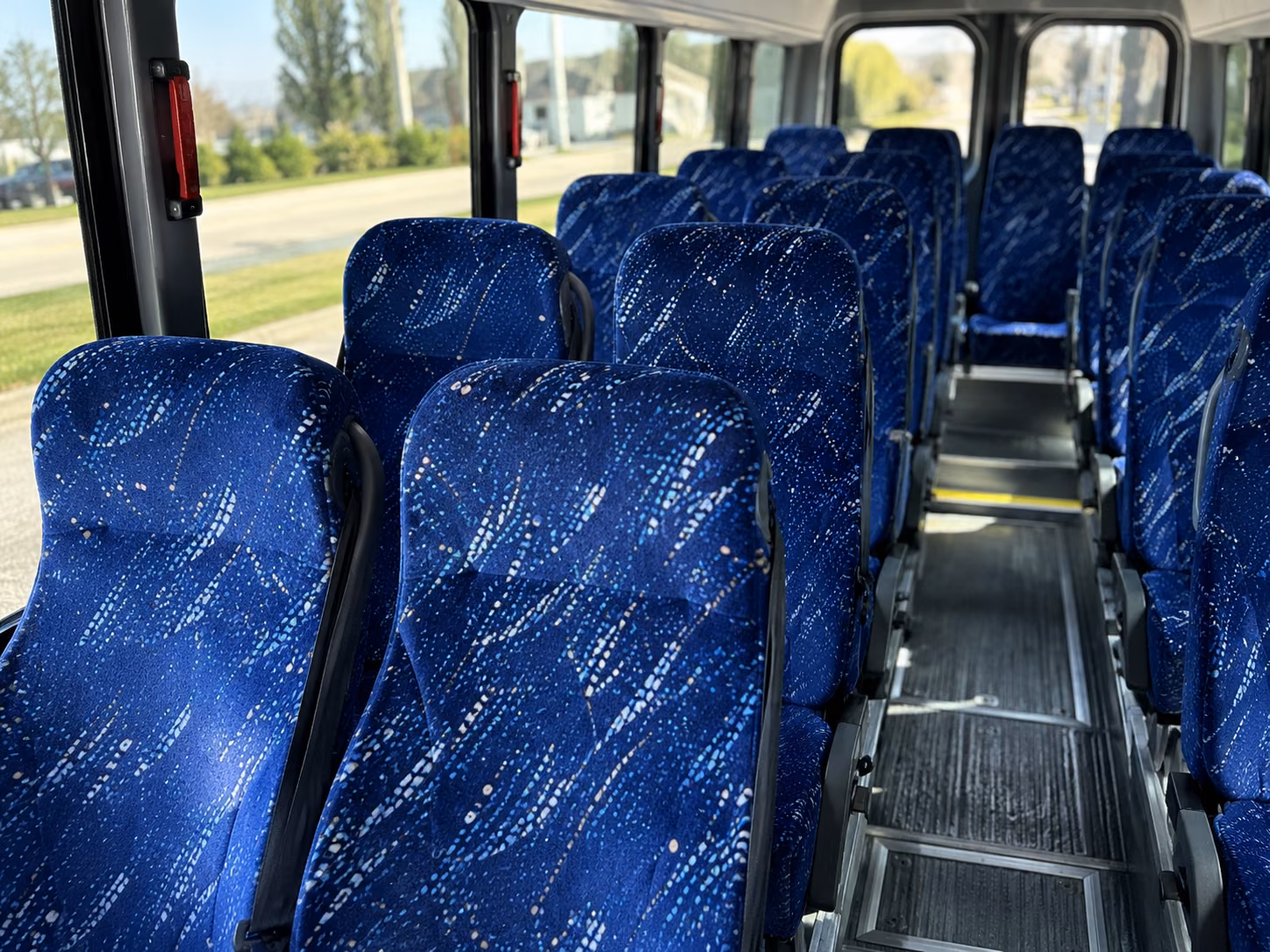 brick 20 passenger minibus interior