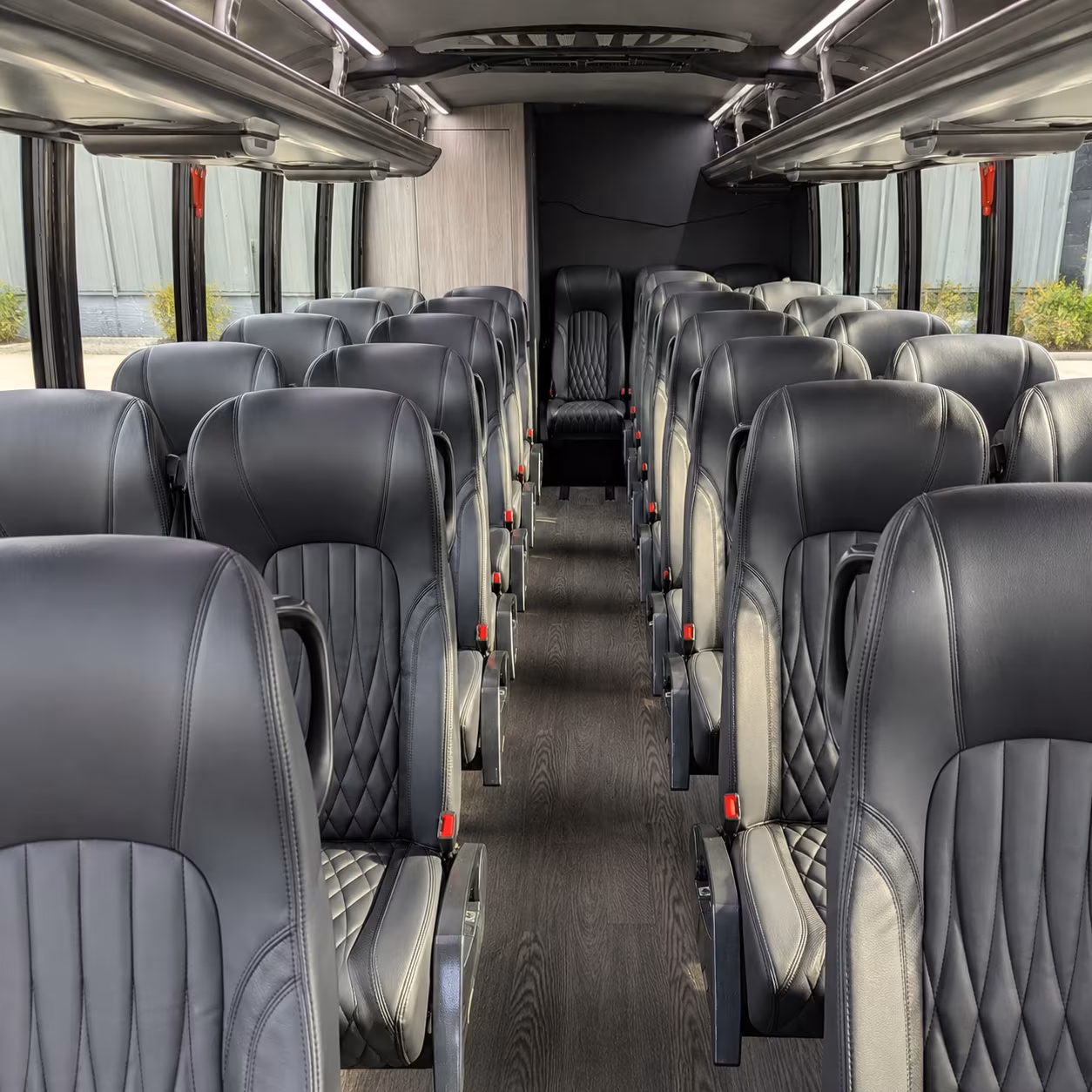 brick 25 passenger minibus interior