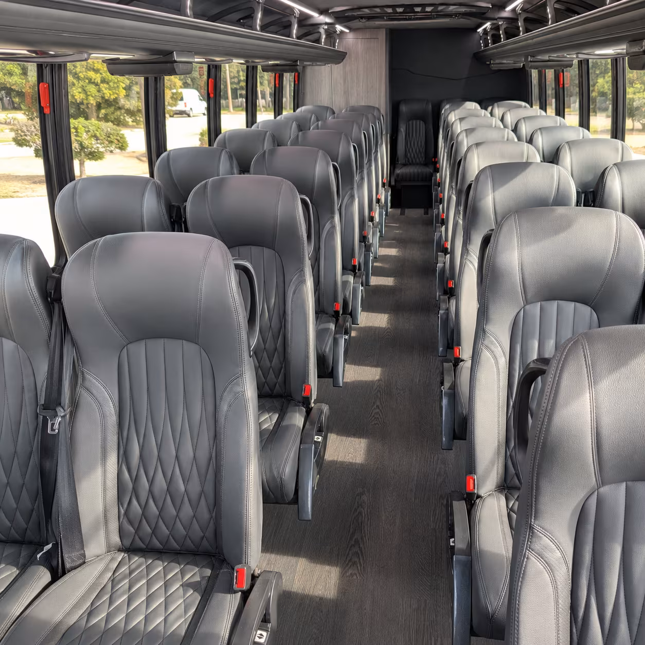 brick 30 passenger minibus interior