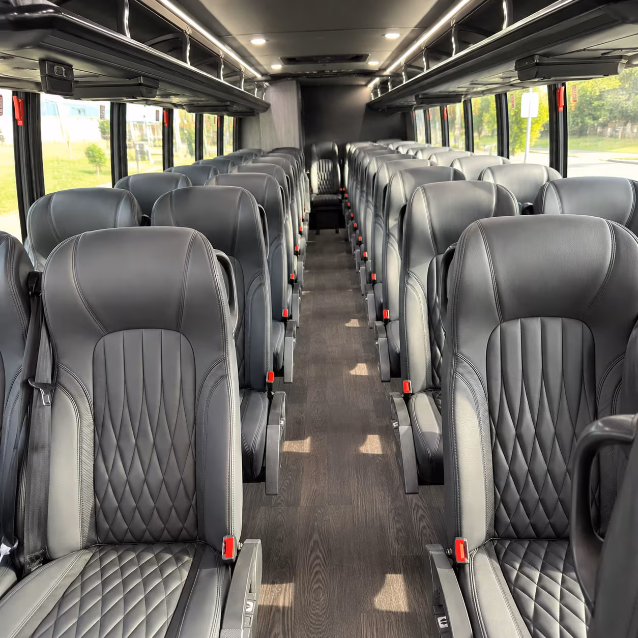 brick 35 passenger minibus inside