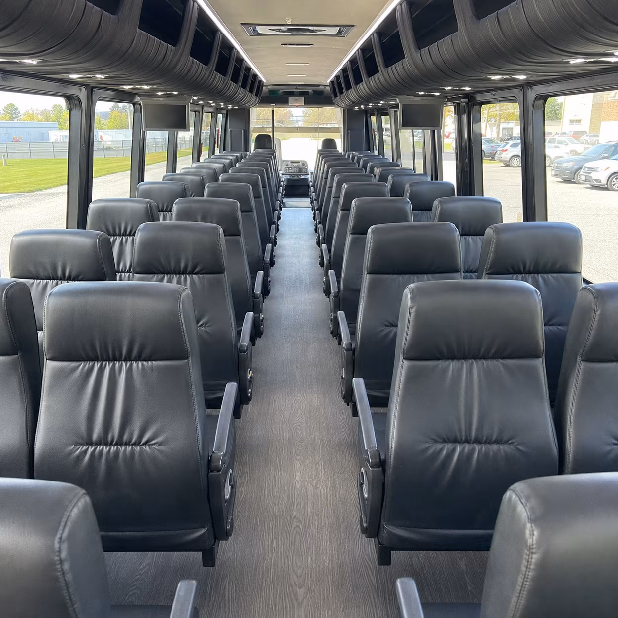 brick 35 passenger minibus interior