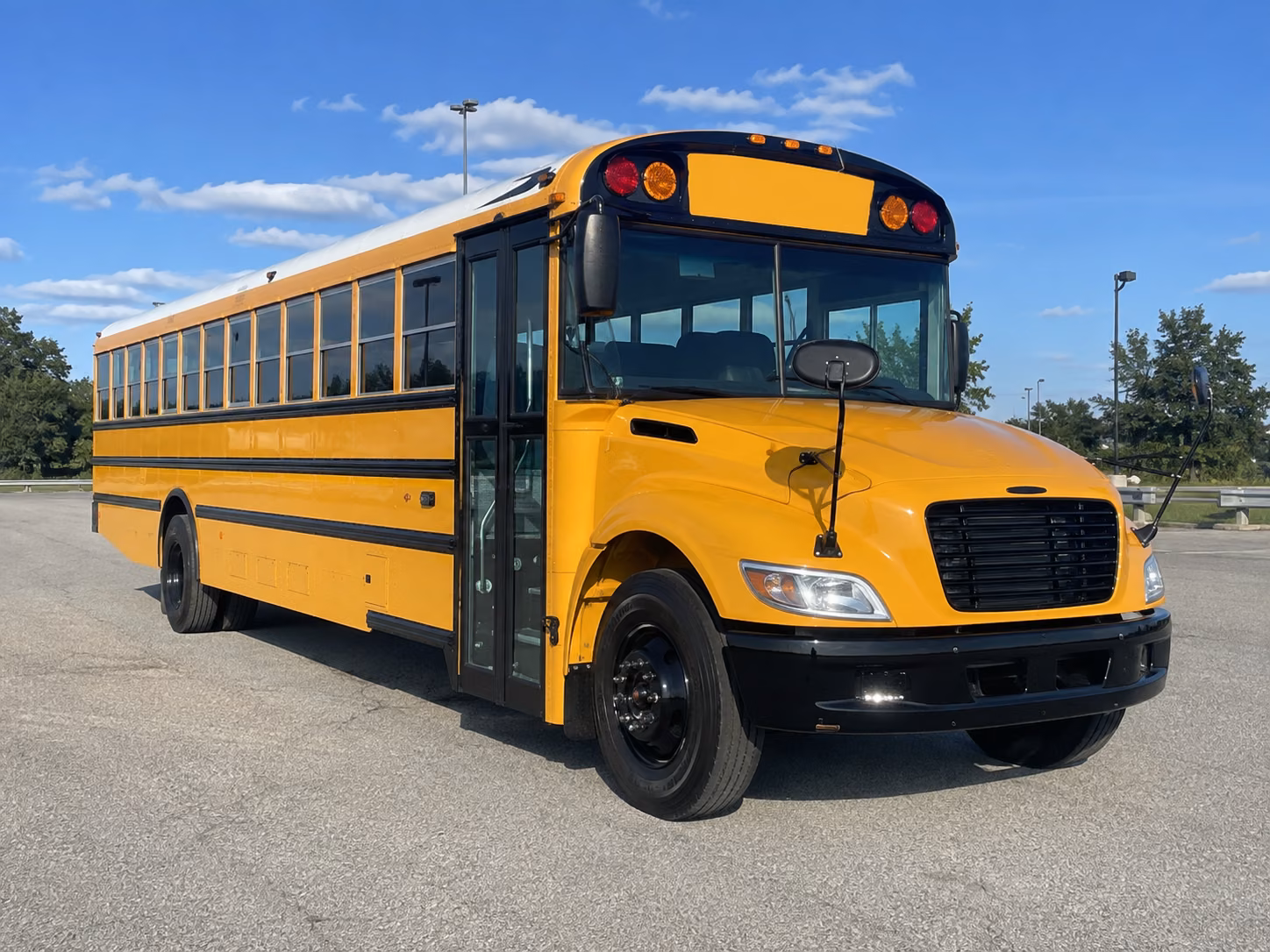 brick school bus