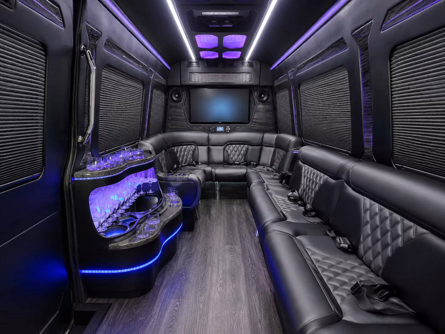 brick sprinter limousine inside