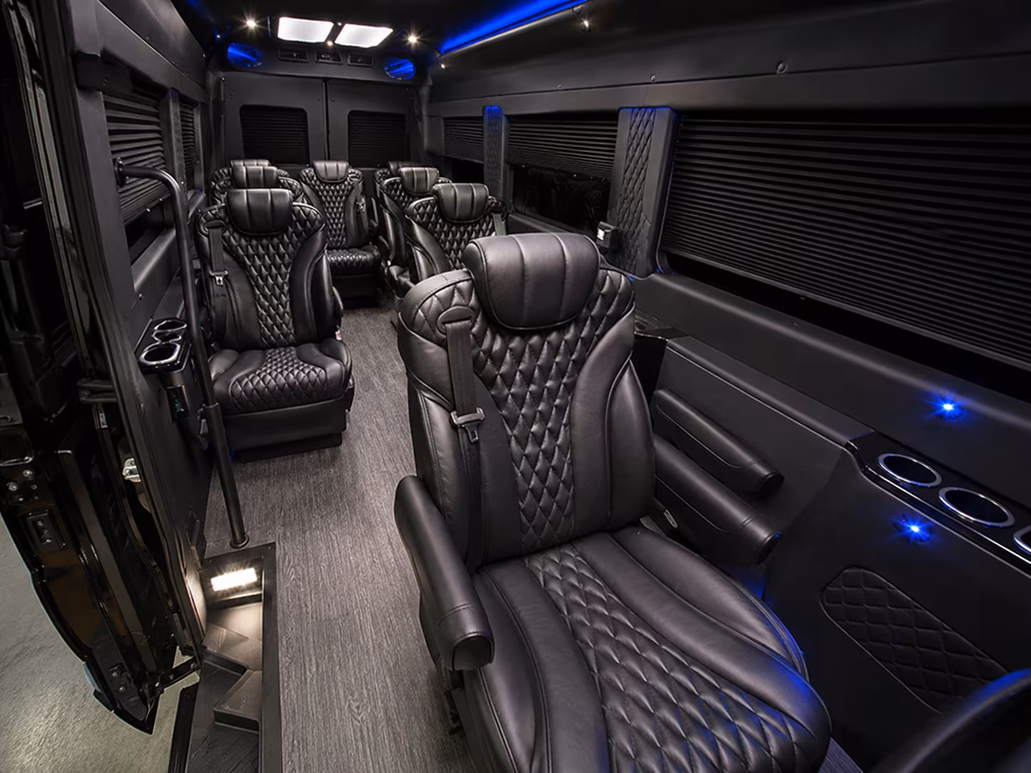 brick sprinter van with driver inside
